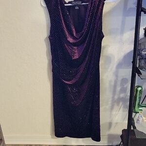 Jessica Howard Shimmering Purple Midi Dress